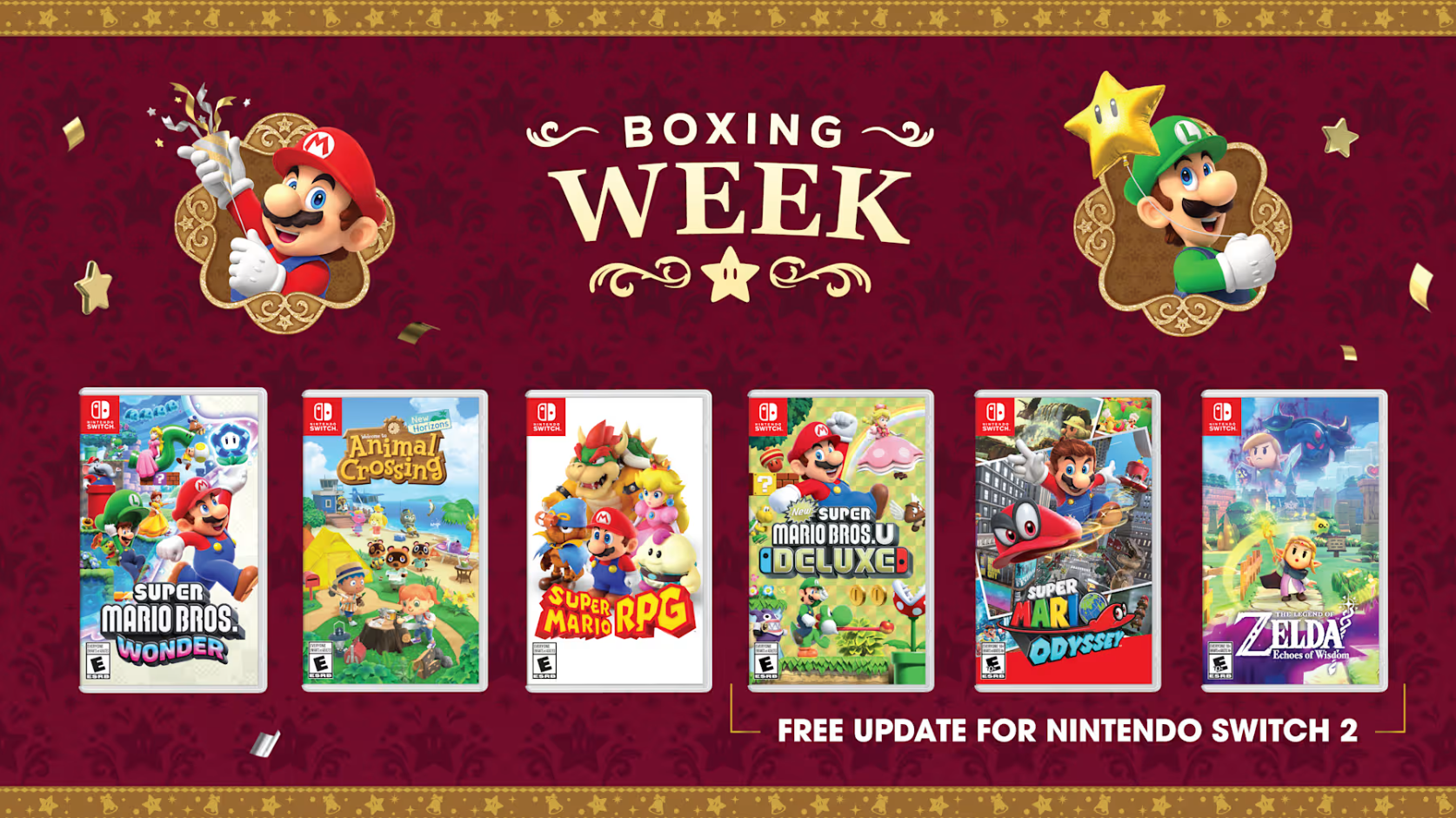 Nintendo Canada Boxing Week Bundles, Deals, & Special Offers