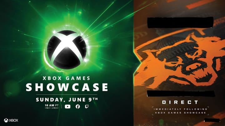 Tune in to the Xbox Games Showcase followed by [REDACTED] Direct on Sunday, June 9 @ 10am PT